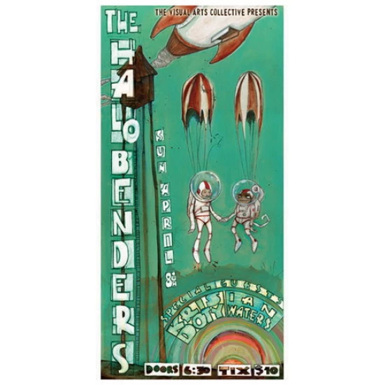 The Halo Benders Concert Poster by Ben Wilson