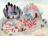Three Houses in the Field by Betsy Walton