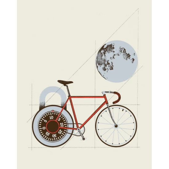 Bicycle print by Bryan Keplesky