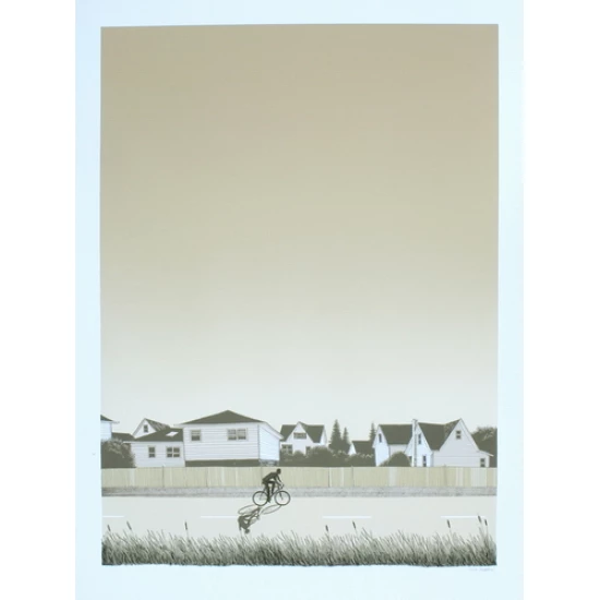 Riding into the wind without looking back by Justin Santora (SOLD OUT)