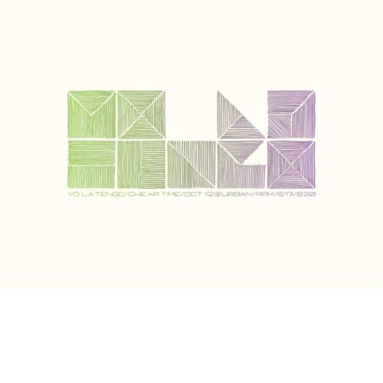 Yo La Tengo concert poster (green) by Paper Music