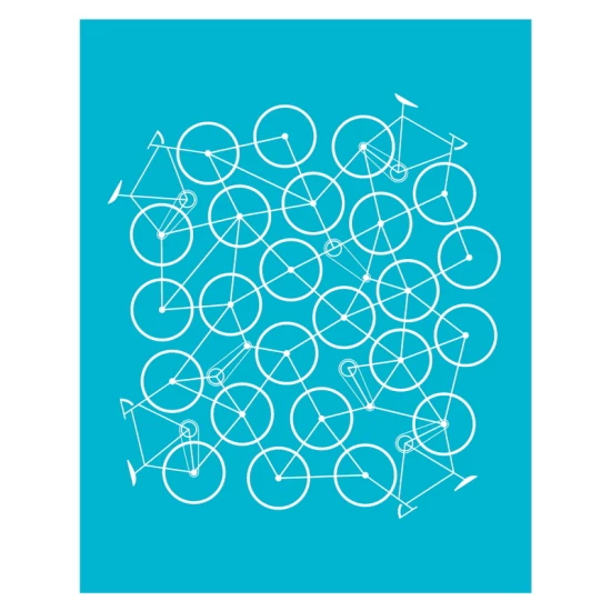Bike Mess (blue) by Brent Couchman
