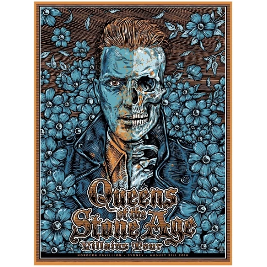 Queens of the Stone Age 2018 concert poster by Ben Brown
