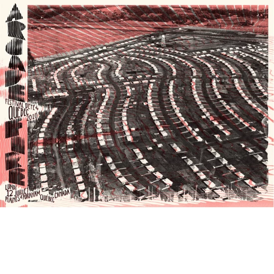 Arcade Fire Quebec concert poster by Burlesque
