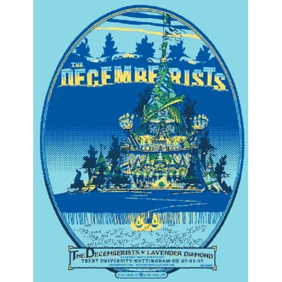 The Decemberists Concert Poster by Guy Burwell