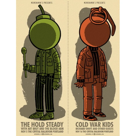 The Hold Steady Concert Poster by Guy Burwell (SOLD OUT)