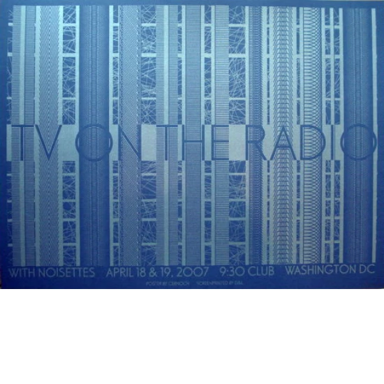TV on the Radio Concert Poster (Blue) - (SOLD OUT)