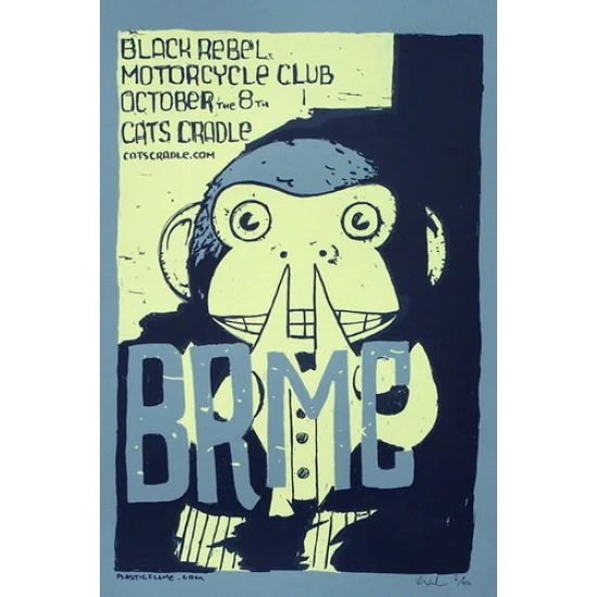 Black Rebel Motorcycle Club Concert Poster by Chris Williams (SOLD OUT)