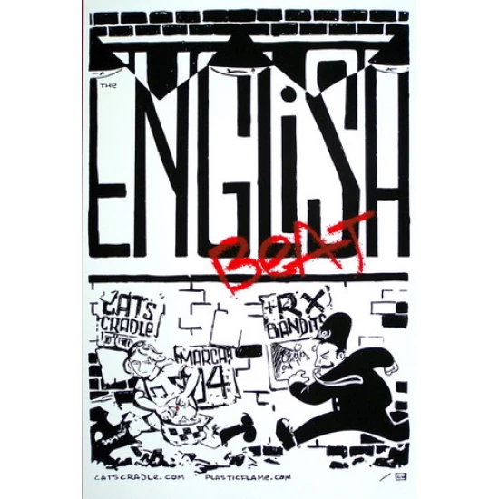 The English Beat Concert Poster by Chris Williams
