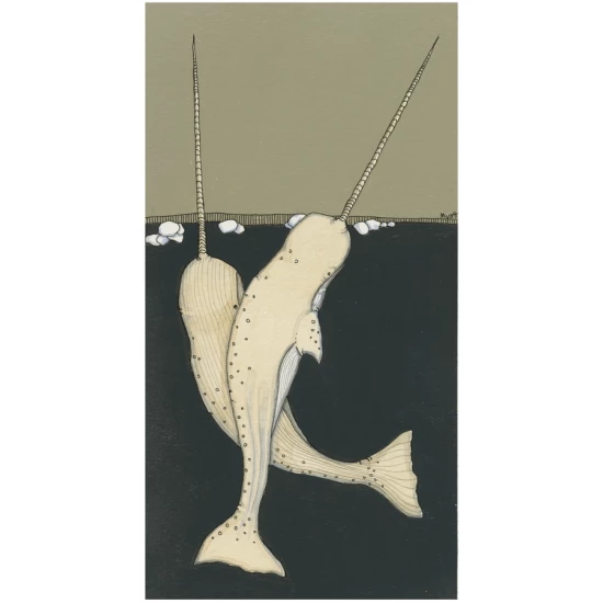 Narwhal print by Christopher Myott