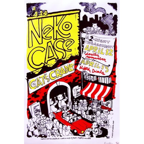 Neko Case Concert Poster by Chris Williams