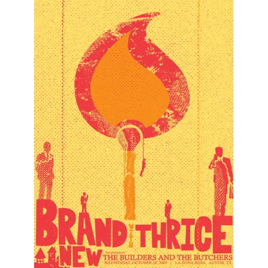 Brand New & Thrice concert poster by Clint Wilson (SOLD OUT)