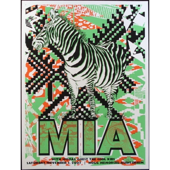 MIA Concert Poster by Clint Wilson (SOLD OUT)