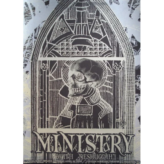 Ministry Concert Poster by Clint Wilson