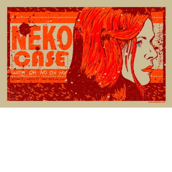 Neko Case concert poster by Clint Wilson (SOLD OUT)
