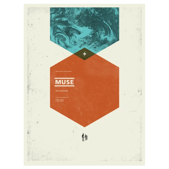 Muse concert poster by Concepcion Studios