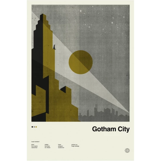 Gotham City movie poster by Concepcion Studios
