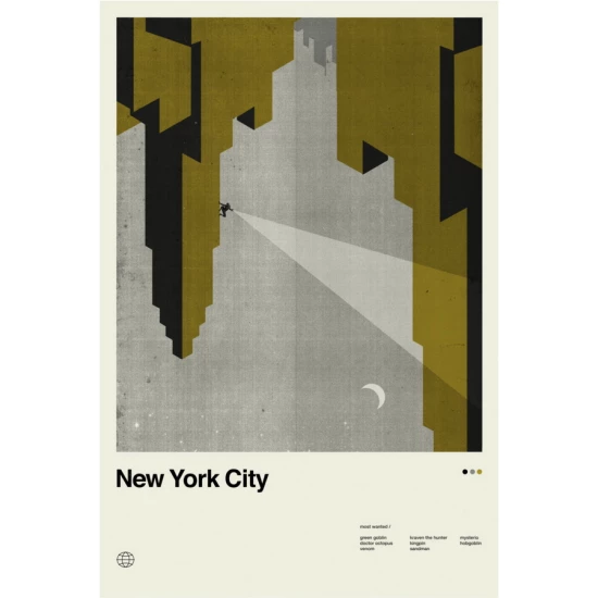 New York city movie poster by Concepcion Studios