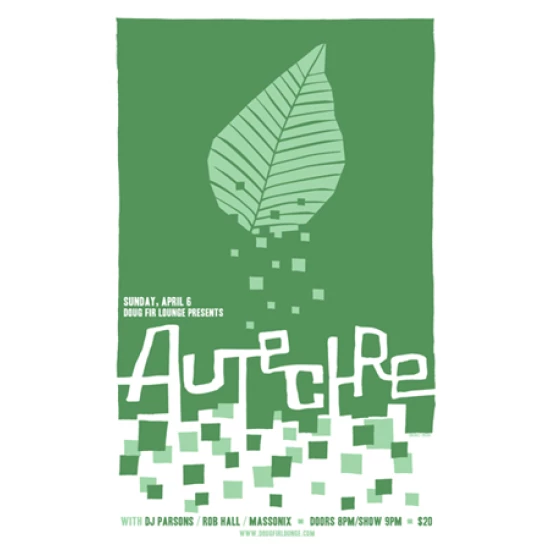 Autechre Concert Poster by the Cricket Press (SOLD OUT)