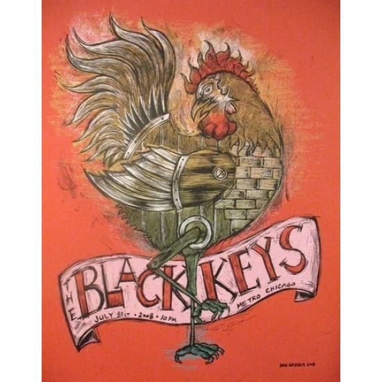The Black Keys Chicago Concert Poster by Dan Grzeca (SOLD OUT)