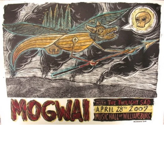 Mogwai Concert Poster by Dan Grzeca (SOLD OUT)