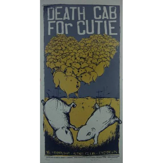Death Cab for Cutie Concert Poster by Danny Criminal (SOLD OUT)
