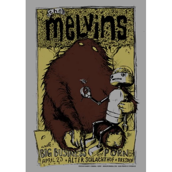 The Melvins Concert Poster (Dresden) by Danny Criminal - SOLD OUT