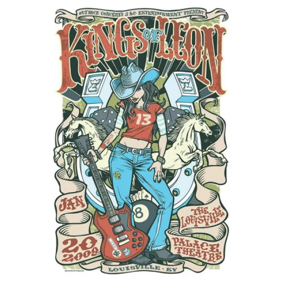 Kings of Leon Concert Poster by Daymon Greulich
