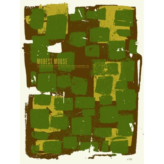 Modest Mouse Montreal concert poster by the Decoder Ring (SOLD OUT)