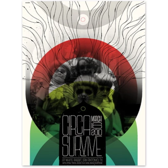 Circa Survive concert poster by Delicious Design League