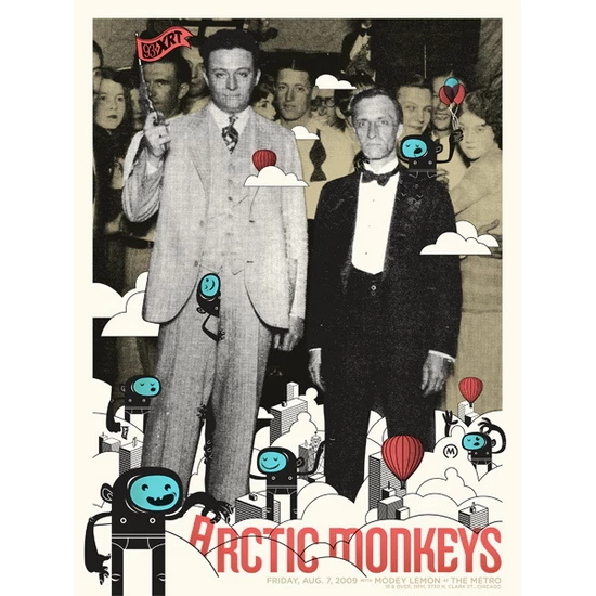 Arctic Monkeys Concert Poster by Delicious Design League (SOLD OUT)