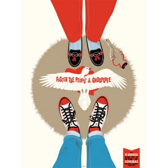Foster the People Chicago concert poster by Delicious Design League (SOLD OUT)
