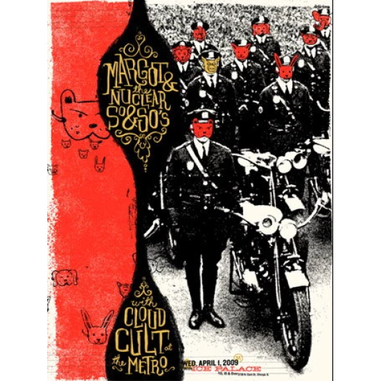 Margot & The Nuclear So & So's Concert Poster by Delicious Design League (SOLD OUT)
