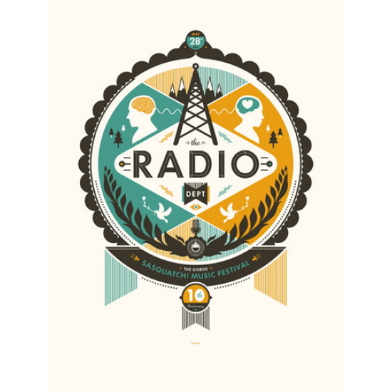 Radio Department concert poster by Delicious Design League (SOLD OUT)