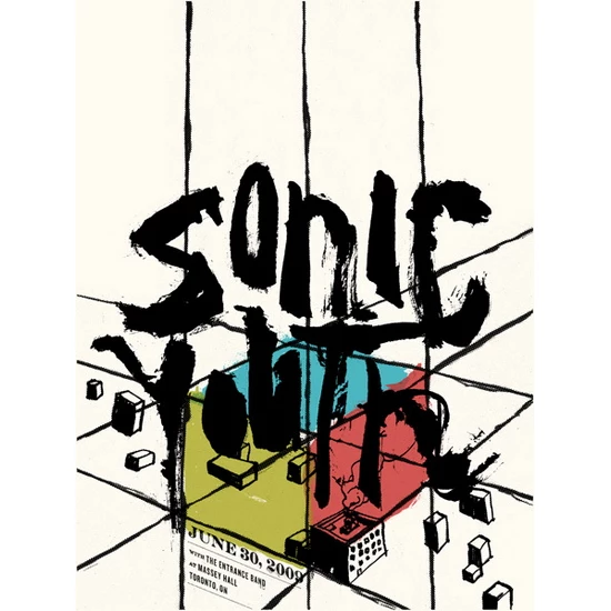 Sonic Youth Concert Poster by Delicious Design League (SOLD OUT)