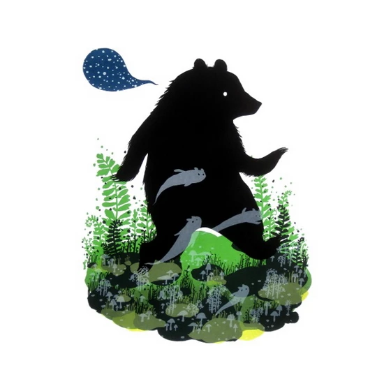 Ghost Bear print by Diana Sudyka (SOLD OUT)