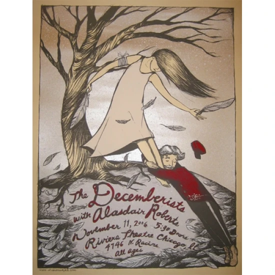 The Decemberists 2006 Concert Poster by Diana Sudyka (SOLD OUT)