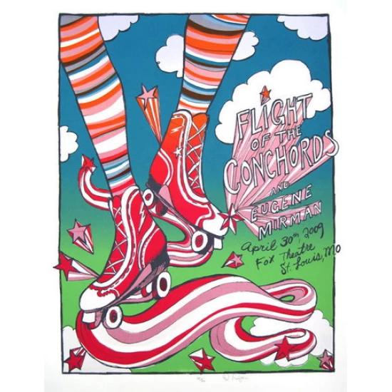 Flight of the Conchords Concert Poster by Diana Sudyka (SOLD OUT)