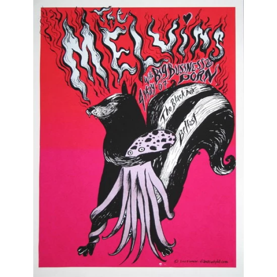 Melvins Concert Poster by Diana Sudyka (SOLD OUT)