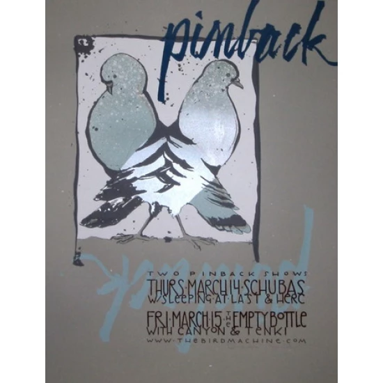 Pinback Concert Poster by Diana Sudyka (SOLD OUT)