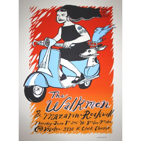 The Walkmen Concert Poster by Diana Sudyka (SOLD OUT)