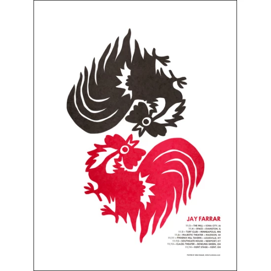 Jay Farrar concert poster by Dirk Fowler (SOLD OUT)