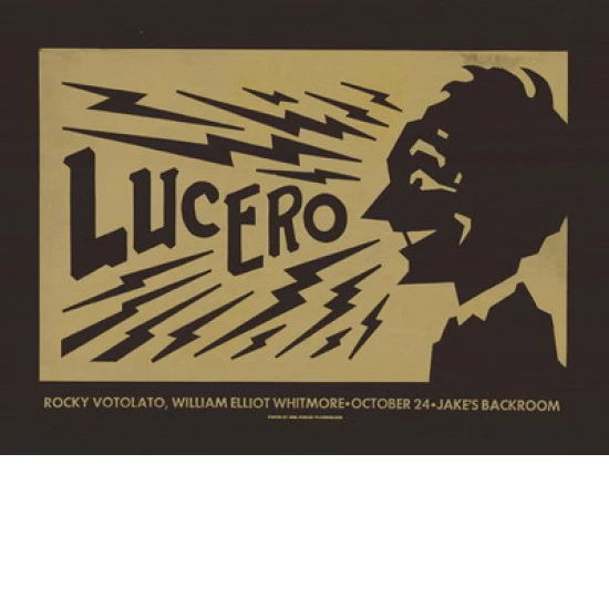 Lucero Concert Poster By Dirk Fowler (SOLD OUT)
