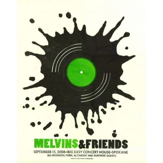 The Melvins Concert Poster by Dirk Fowler