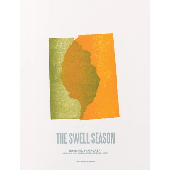 The Swell Season concert poster by Dirk Fowler