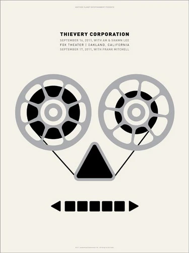 Thievery Corporation concert poster by Dirk Fowler (SOLD OUT)