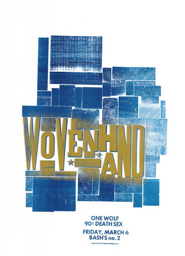 Wovenhand Concert Poster by Dirk Fowler - Poster Cabaret