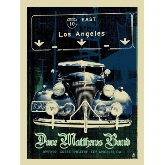 Dave Matthews Band Los Angeles 2009 concert poster by Methane Studios (SOLD OUT)