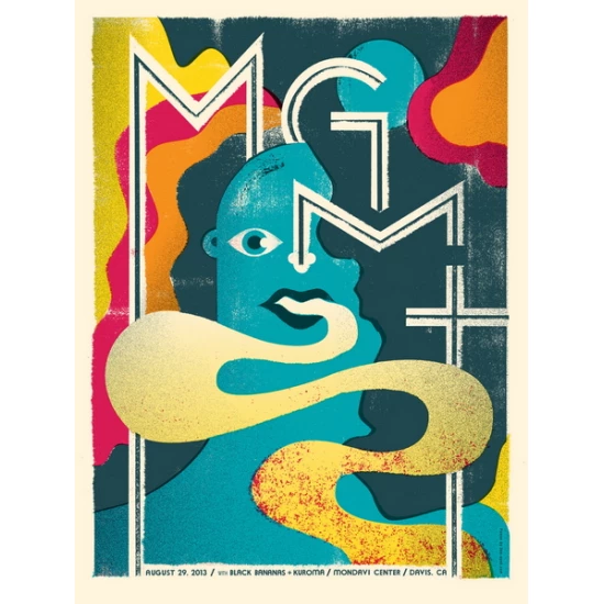 MGMT concert poster by Doe Eyed Design (SOLD OUT)