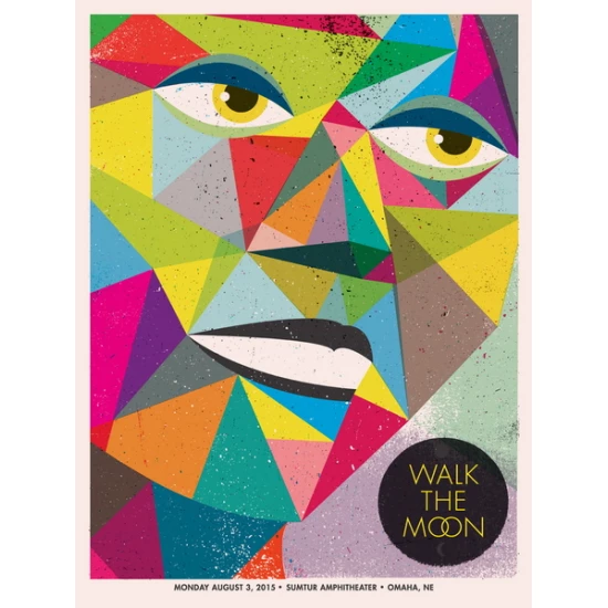 Walk the Moon concert poster by Doe Eyed Design